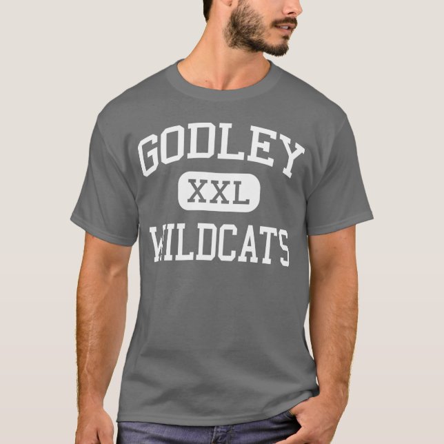 Camiseta Godley - Wildcats - segundo grau - Godley Texas (Frente)