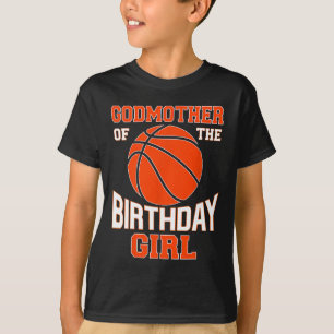 Camiseta Godman Bysketbyll Birthday Girl Family Byller B