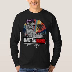 Camiseta Godmothersaurus Rex Dinosaur Godmmãe Saurus Fami