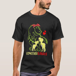 Camiseta Godmothersaurus T Rex Dinosaur Godmmãe Saurus Fa