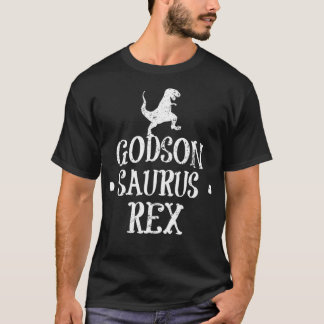 Camiseta Godson Da Madrinha Funny Saurus Gift