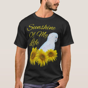 Camiseta Goffins Cockatopeta Papagaio Sunshine Girassol