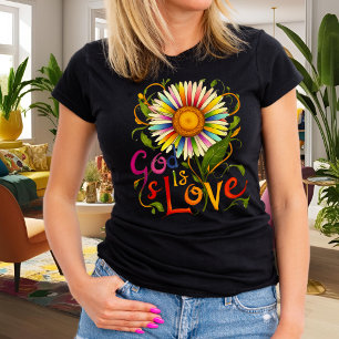 Camiseta Gog é Love Christian Faith Coote