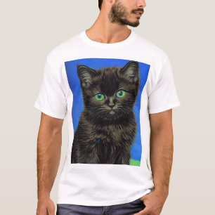 Camiseta Gogh Style Black Kitten