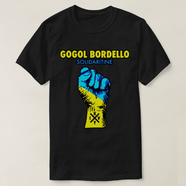 Camiseta gogol bordello solidaritine logotipo Classic T-Shi (Frente do Design)