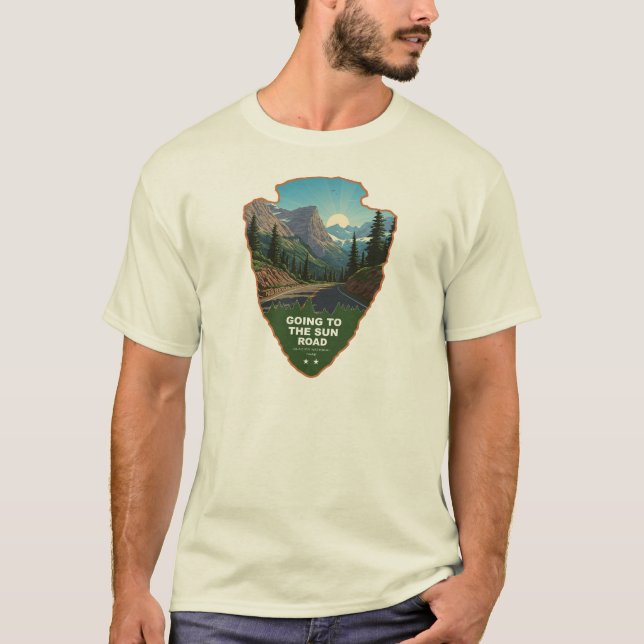 Camiseta Going To The Sun Road Glacier NP Arrowhead (Frente)