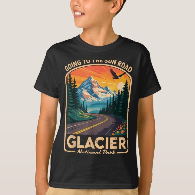 Camiseta Going To The Sun Road Shirt Montana T Shirt Glacie (Frente)