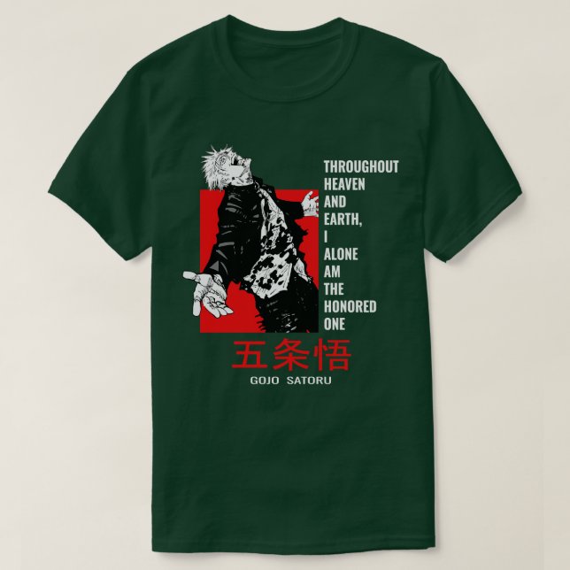 Camiseta Gojo Satoru (Frente do Design)