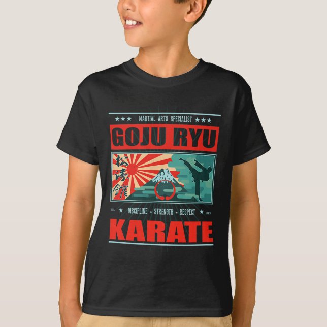 Camiseta Goju Ryu Karate Kanji (Frente)