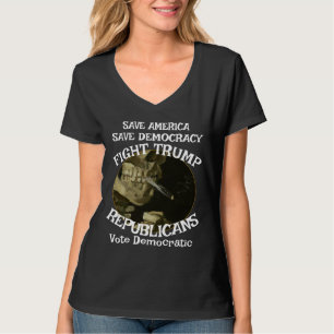 Camiseta Gola em guilhotina Trump
