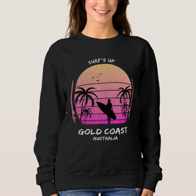 Camiseta Gold Coast Australia Surf's up Surfing Sports Gift (Frente)