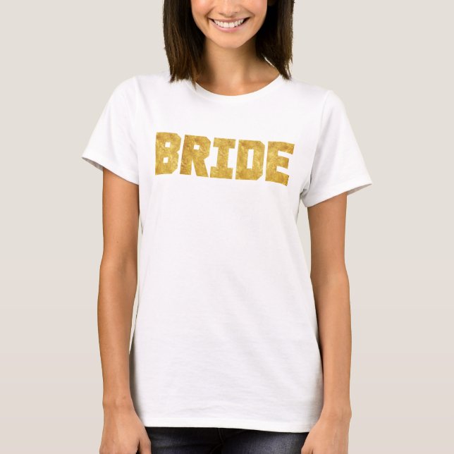 Camiseta Gold Foil Sporty Bride Tee (Frente)