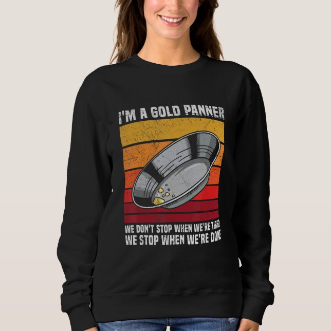 Camiseta Gold Mining and Panning for a Gold Prospector (Frente)