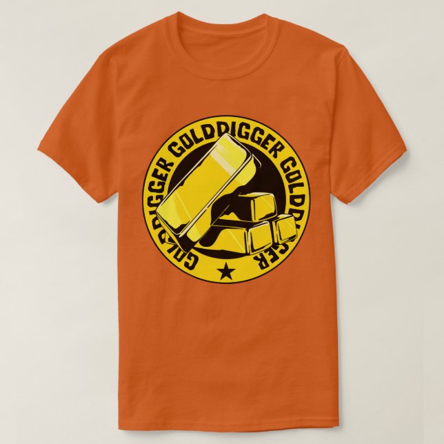 Camiseta Golddigger, o digger Dourado (Frente do Design)