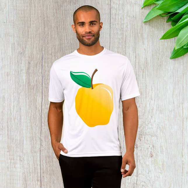 Camiseta Golden Apple Bright Yellow Fruit (Criador carregado)