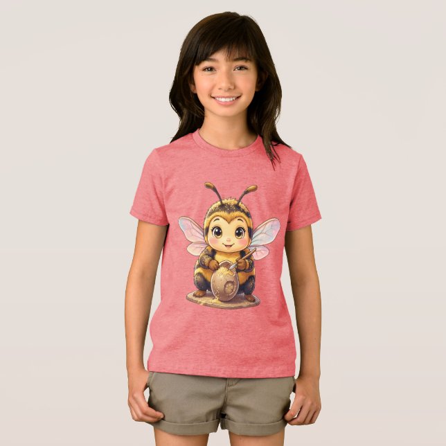 Camiseta Golden Bumblebee in Bloom Dance.10 (Frente Completa)