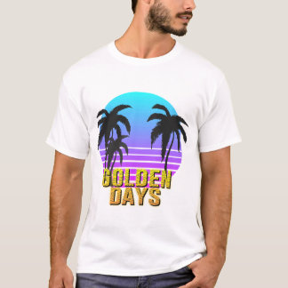 Camiseta Golden Days Retro Sunset