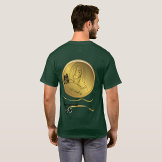 Camiseta Golden Girl Artwork - Retrato de Mulher V