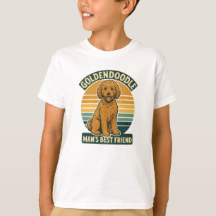Camiseta Golden Groove Festival – Retro Goldendoodle