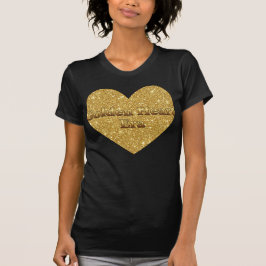 Camiseta Golden Heart Era – Glitter Heart Affirmation