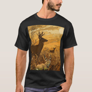 Camiseta Golden Hour Buck - Bolhas Flutuantes Arte da Vida