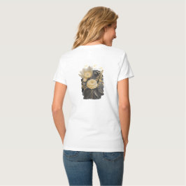 Camiseta Golden Magical Floral Bouquet in Silver Frame