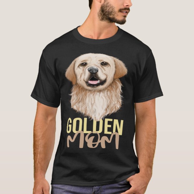 Camiseta Golden Mom Golden Retriever Goldie Dog (Frente)