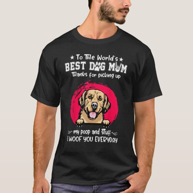Camiseta Golden Retriever Best Dog Mom Dogs   Mothers Day (Frente)