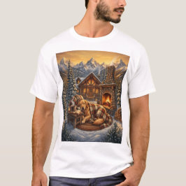 Camiseta Golden Retriever Cabine Aconchegante