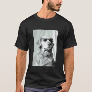 Camiseta Golden Retriever com Óculos de Sol Amante de Cacho