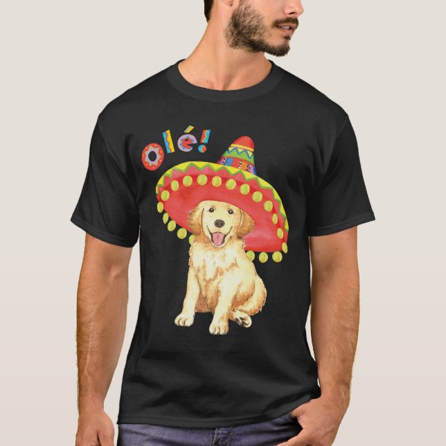 Camiseta Golden retriever da festa (Frente)