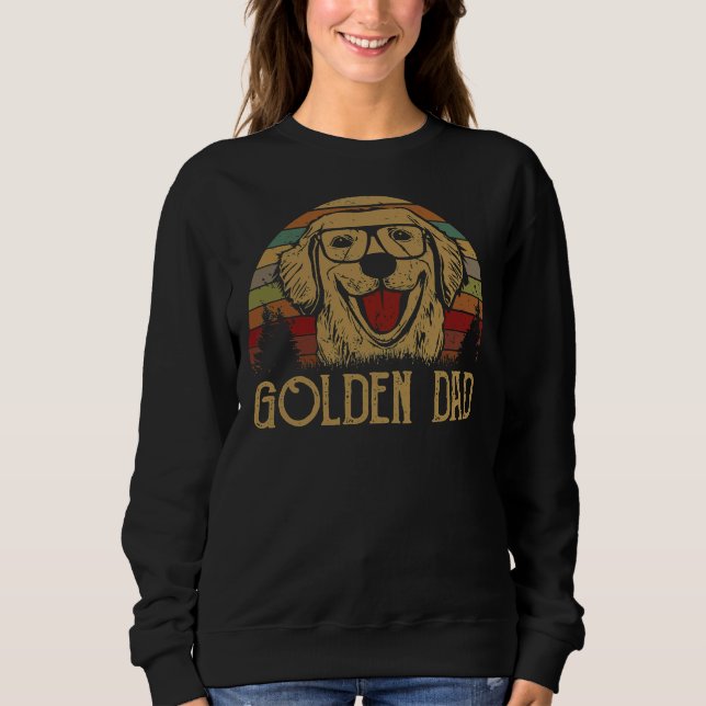 Camiseta Golden Retriever Dad Vintage (Frente)