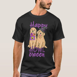 Camiseta Golden Retriever de Outono Dia das Bruxas Feliz U