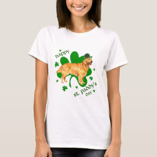 Camiseta Golden Retriever Dia de São Patrício