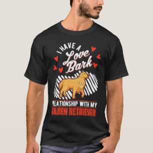Camiseta Golden Retriever Engraçado Dia dos Namorados Golde