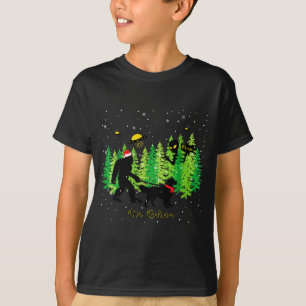 Camiseta Golden Retriever Engraçado Pé Grande Natal Alien U