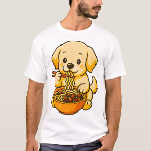 Camiseta Golden Retriever Exibindo Habilidades com Pauzinho