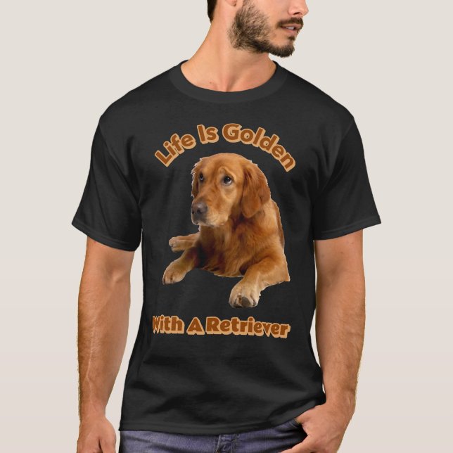 Camiseta Golden Retriever For Men Women And Youth (Frente)