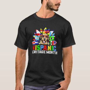 Camiseta Golden Retriever Girassol Mês Nacional da Herança