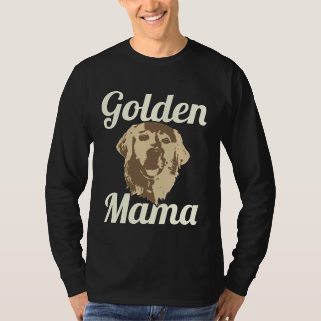 Camiseta Golden Retriever Mom Golden Mama Dog Cute (Frente)
