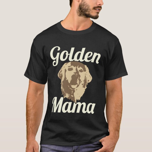Camiseta Golden Retriever Mom Golden Mama Dog Cute (Frente)