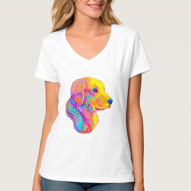 Camiseta Golden retriever nas cores (Frente)