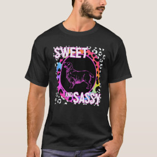 Camiseta Golden Retriever Nostalgia dos anos 90 Arco-íris L