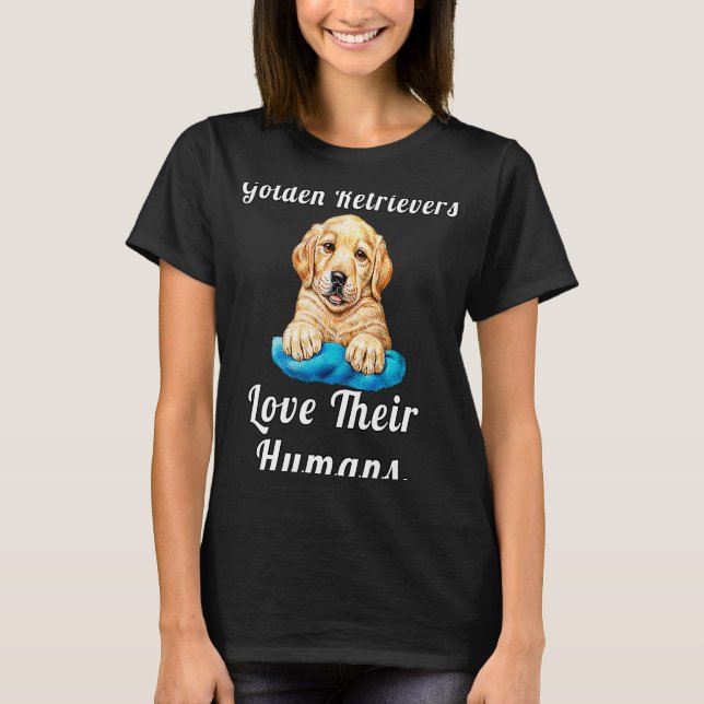 Camiseta Golden Retriever Owner Golden Retrievers Love Thei (Frente)