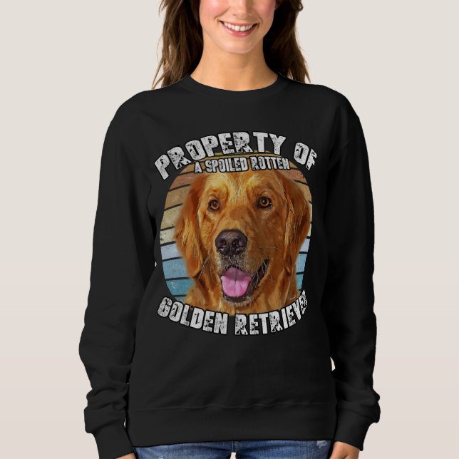 Camiseta Golden Retriever Owner   Retro Property Of (Frente)