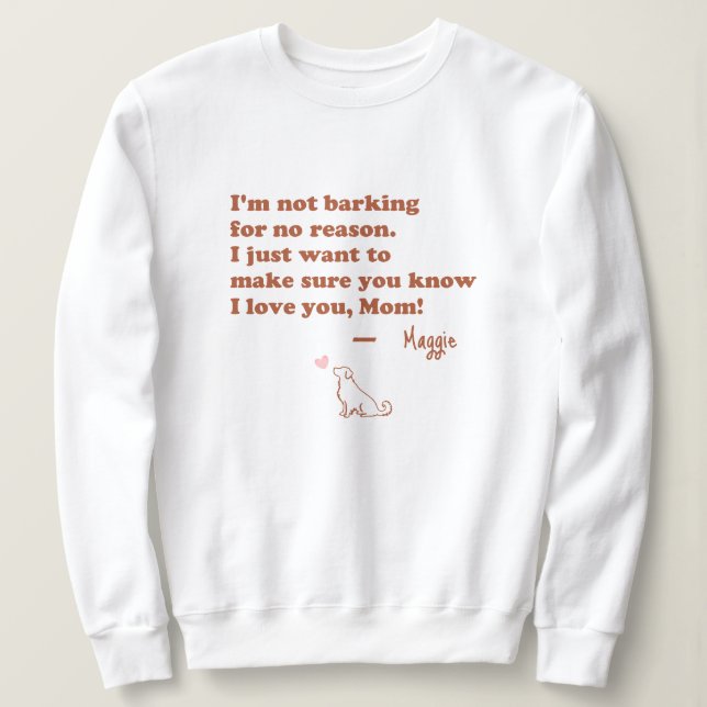 Camiseta Golden Retriever Personalizado - Presente para Mãe (Frente do Design)
