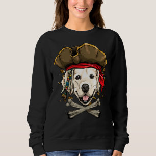 Camiseta Golden Retriever Pirate Dog Halloween Jolly Roger