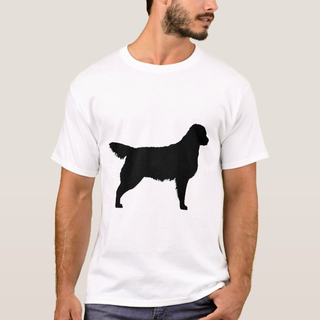 Camiseta Golden retriever (preto) (Frente)
