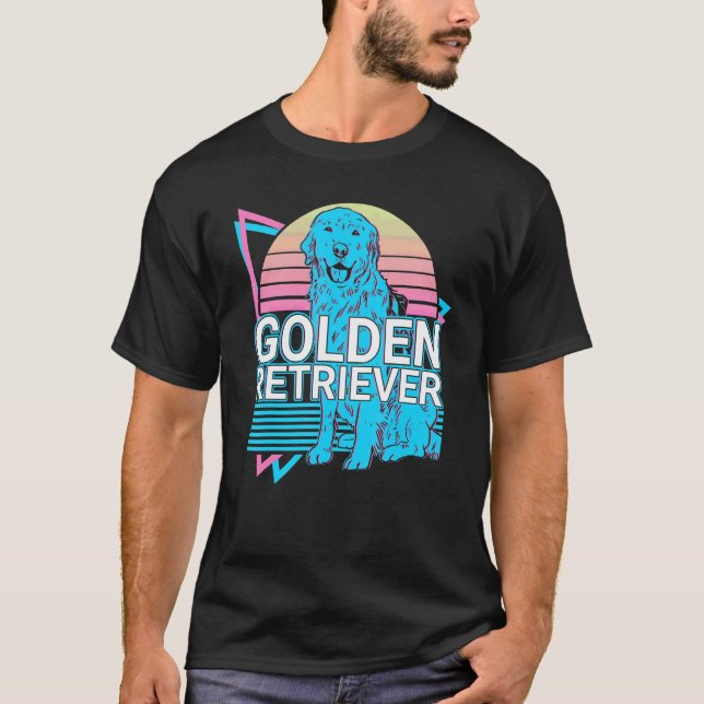 Camiseta Golden Retriever Retrô (Frente)