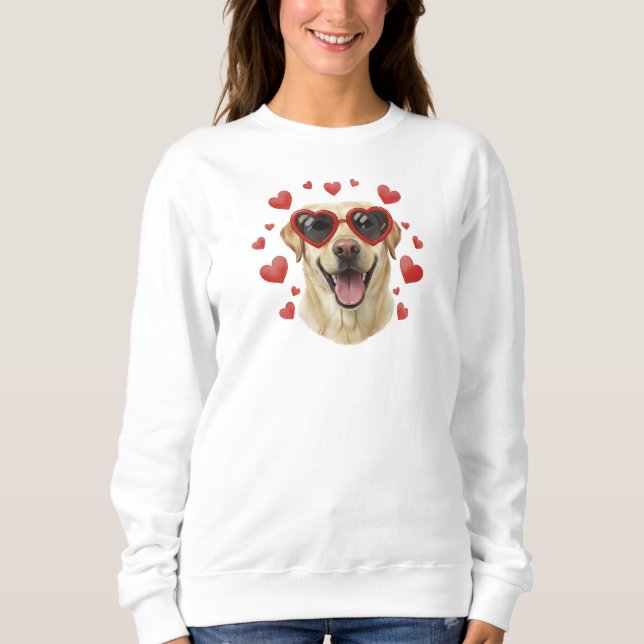 Camiseta Golden Retriever Valentine Oil Painting Dog Portra (Frente)